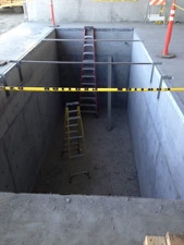 Almond receiving pit